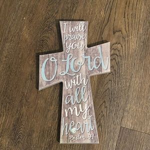 Psalm 9:1 Cross Decor